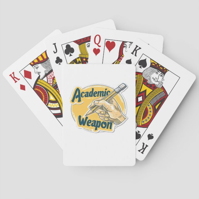 Jeu De Cartes Sticker d'arme académique classique (dos)