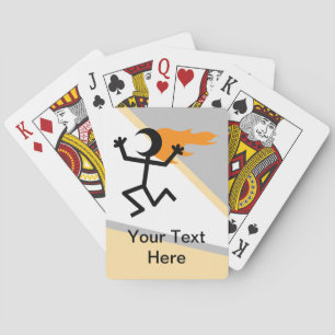 Jeu De Cartes Stickman à tête flamboyante
