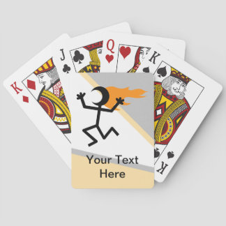 Jeu De Cartes Stickman à tête flamboyante