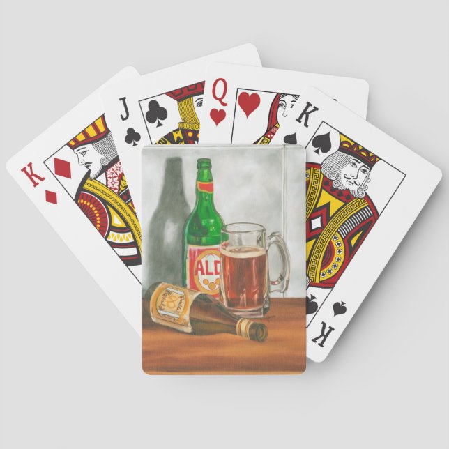 Jeu De Cartes Still Life with Beer by Jennifer Goldberger (dos)
