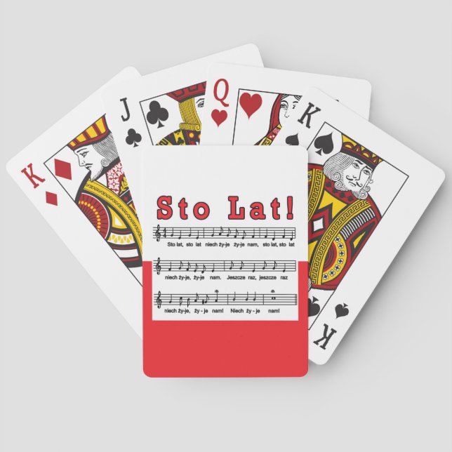 Jeu De Cartes Sto Lat ! Chanson (dos)