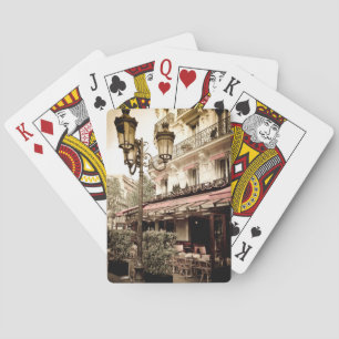 Jeu De Cartes Street restaurant, Paris, France