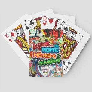 Jeu De Cartes Streetart Graffiti Amour Maison Cœur Coloré Funky