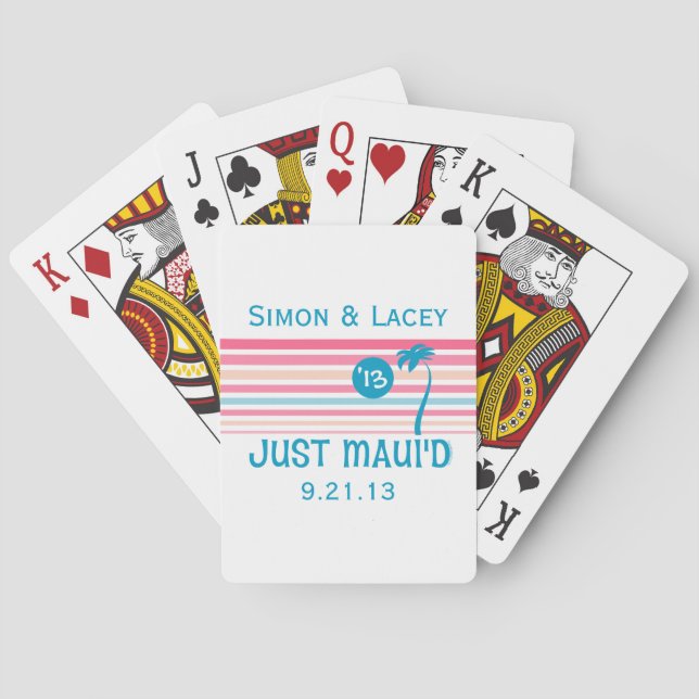 Jeu De Cartes Stripe Just Maui (dos)