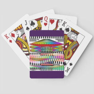Jeu De Cartes Structure Géométrique Violet