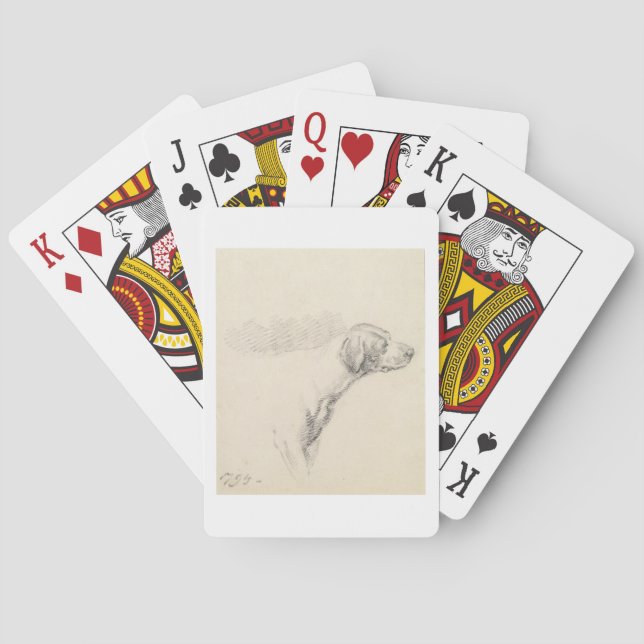 Jeu De Cartes Study of a Hound, 1794 (dos)