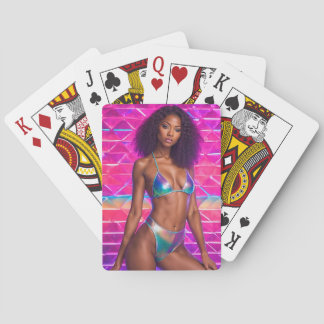 Jeu De Cartes Style de maillot de bain holographique des années 