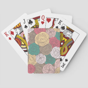 Jeu De Cartes Style floral élégant. Floral clair