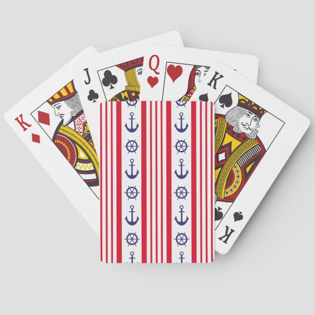 Jeu De Cartes Style marine (dos)