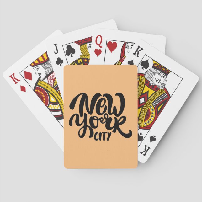 Jeu De Cartes Style New York (dos)
