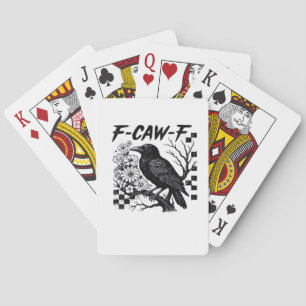 Jeu De Cartes Style tendance drôle essentiel F Caw F