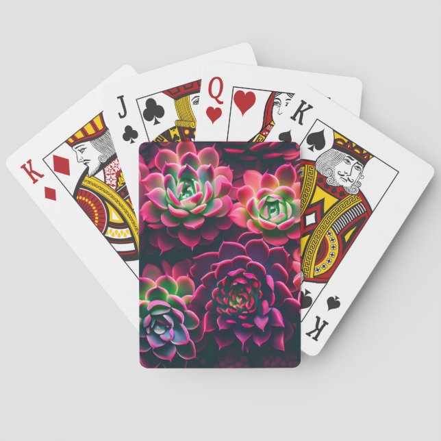 Jeu De Cartes Succulents vifs (dos)