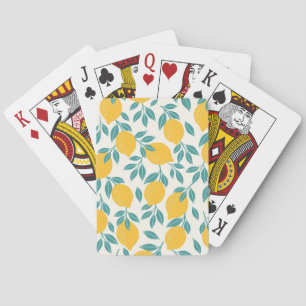 Jeu De Cartes Sucré Branches de citron Motif