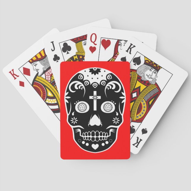 Jeu De Cartes sucre skullz : 2 (dos)