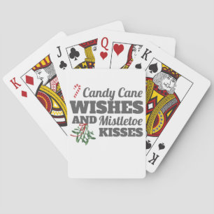 Jeu De Cartes Sucres de canne et Mistletos Baisers Noël G