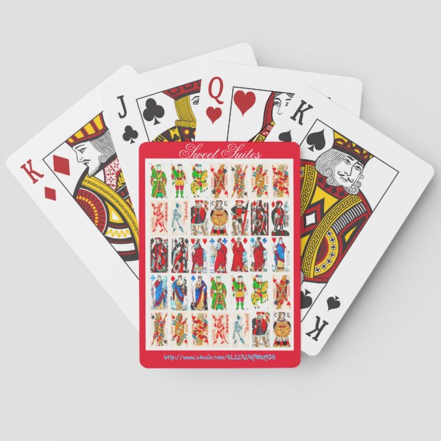 Jeu De Cartes "Suites douces " (dos)