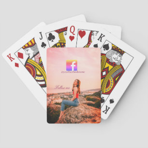 Jeu De Cartes suivez-nous nom d'utilisateur facebook médias soci
