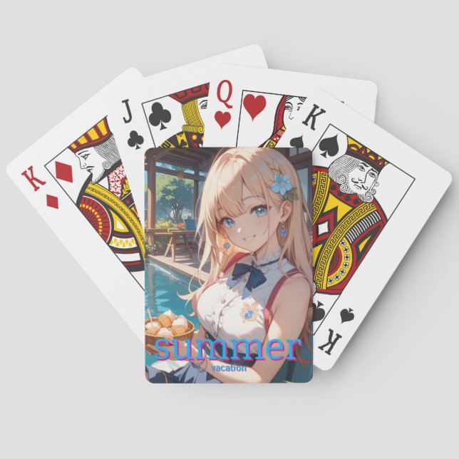 Jeu De Cartes summer  Girl   (dos)