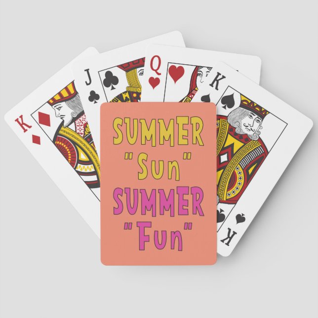 Jeu De Cartes Summer Sun Summer Fun (dos)