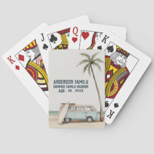 Jeu De Cartes Summer Sunset Beach Palm Tree Réunion familiale