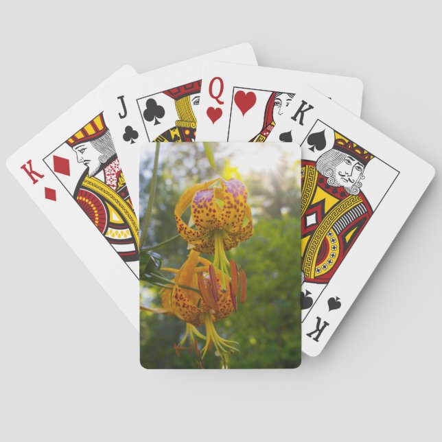 Jeu De Cartes Sunburst de Humboldt Lilies (dos)
