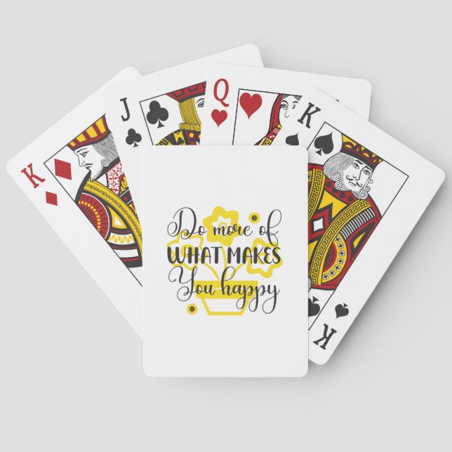 Jeu De Cartes Sunflower Lover | Faites Plus De Ce Qui Vous Rend  (dos)