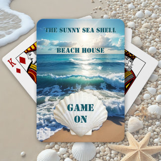 Jeu De Cartes Sunny Sea Shell Beach House Jouer des cartes