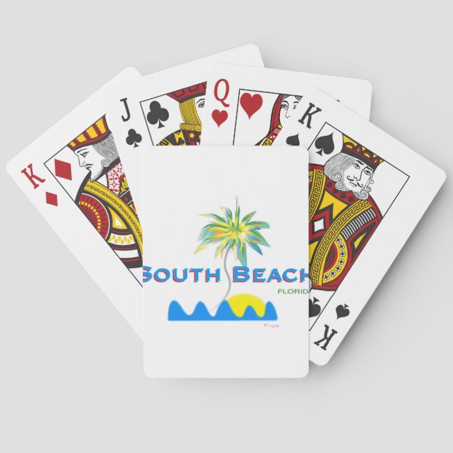 Jeu De Cartes Sunny South Beach, Floride (dos)