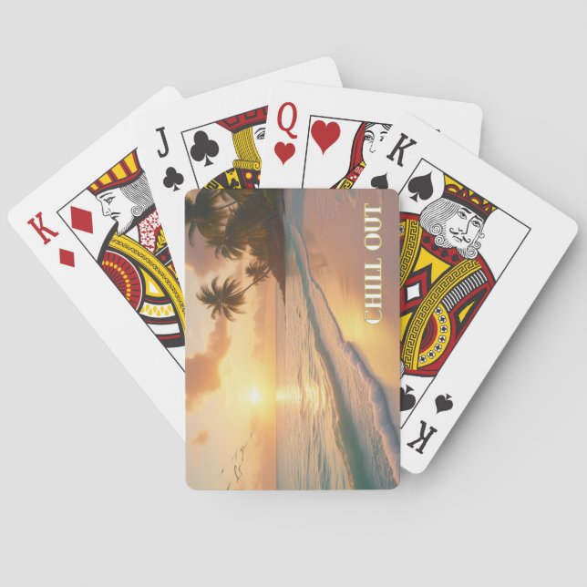 Jeu De Cartes Sunrise Shuffle - Soins au sujet du littoral (dos)