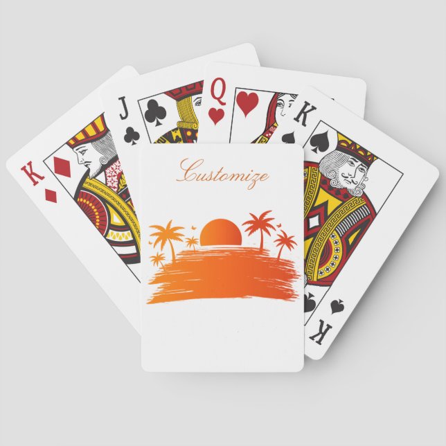 Jeu De Cartes Sunrise Sunset Thunder Cove (dos)