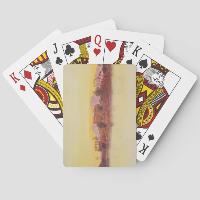 Jeu De Cartes Sunset, 1861 (panneau) (dos)