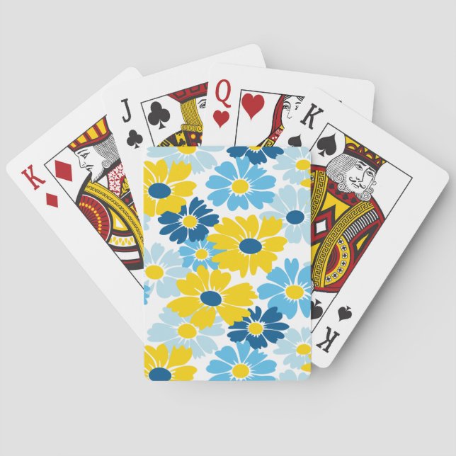 Jeu De Cartes Sunshine Blue Sky Blooming Daisy (dos)