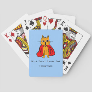 Jeu De Cartes Super Chat Lutter Contre La Criminalité Pour<Your 