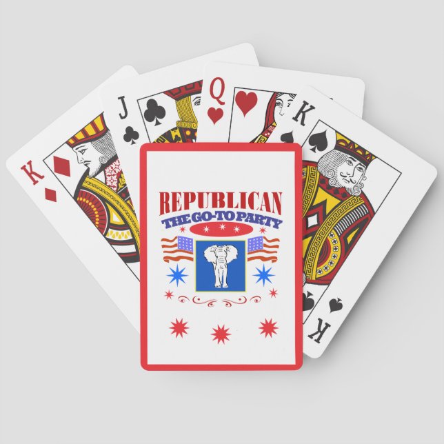 Jeu De Cartes super parti républicain (dos)
