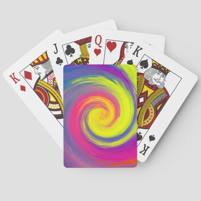 Jeu De Cartes Super spirale spirale Abstraite (dos)