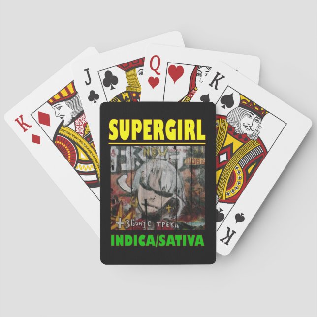 JEU DE CARTES SUPERFICIE INDICA SATIVA (dos)