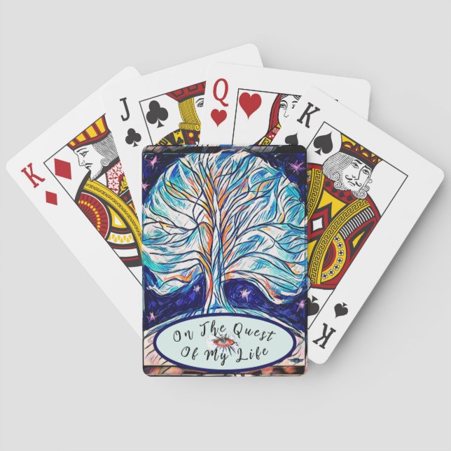 Jeu De Cartes Sur la quête de ma vie - Arbre - Stars Jouer voitu (dos)