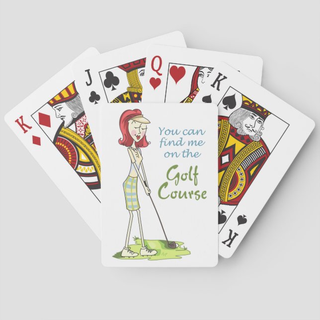 Jeu De Cartes Sur le terrain de golf (dos)