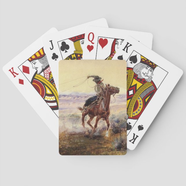 Jeu De Cartes "Sur l'étang" de Charles M Russell (dos)