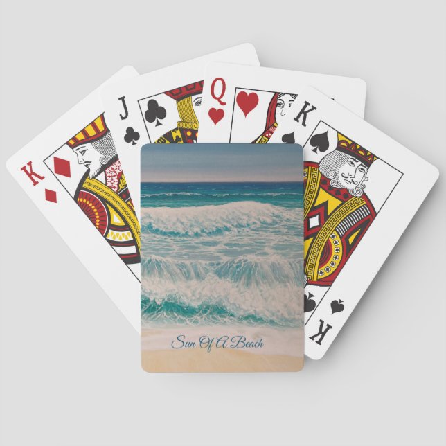 Jeu De Cartes Surf de mer de plage Soleil de plage (dos)
