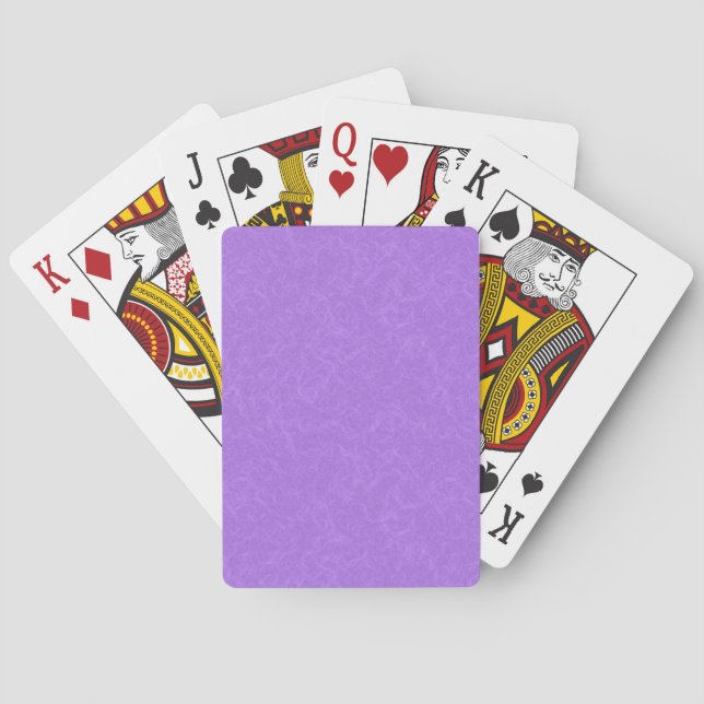 Jeu De Cartes Surface violette texturée avec motif tourbillonnan (dos)