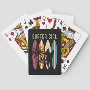 Jeu De Cartes Surfer Girl Surf Surf Femmes Filles Surf une fois