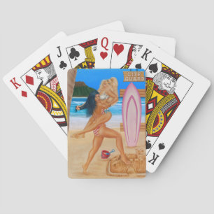 JEU DE CARTES SURFEUSES SE BATTENT