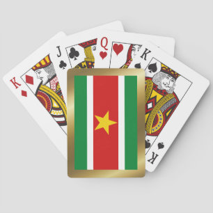 Jeu De Cartes Suriname Drapeau Jouer des cartes