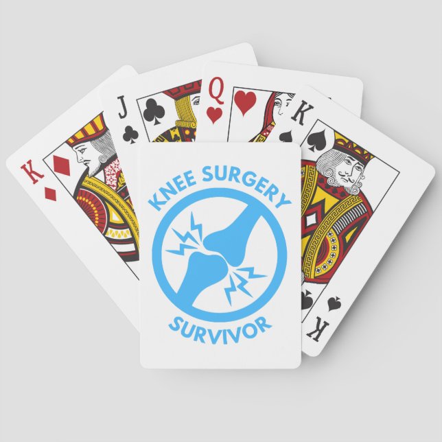 Jeu De Cartes Survivant de la chirurgie du genou (dos)