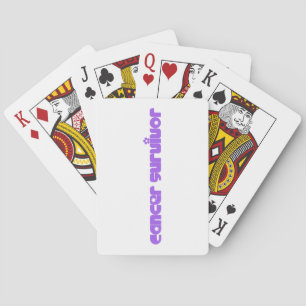 Jeu De Cartes Survivant des fleurs violettes