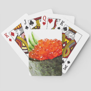 Jeu De Cartes Sushi d'Ikura (oeufs de poisson saumonés) Gunkan