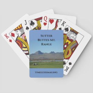 Jeu De Cartes Sutter Buttes Mountain Range Players Cartes