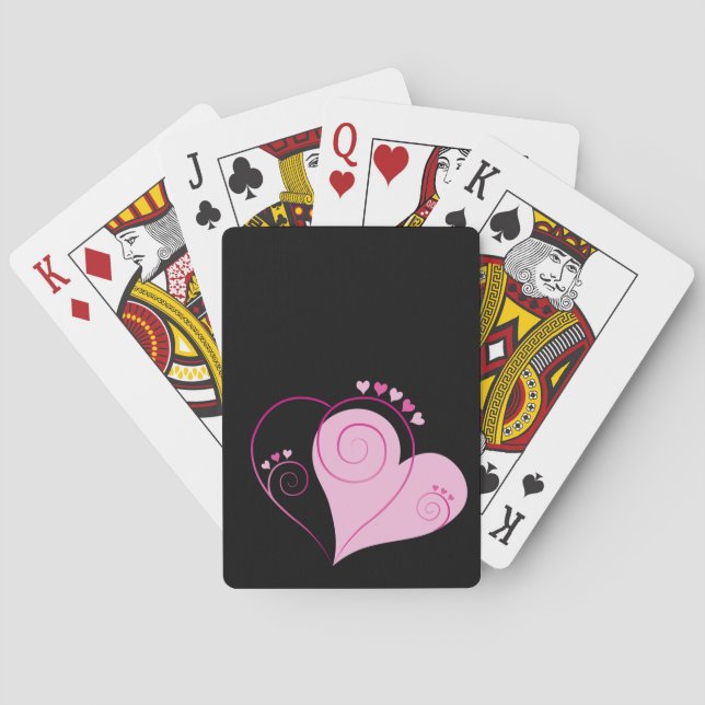 Jeu De Cartes Sweet Cute Happy Valentine Love Hearts (dos)