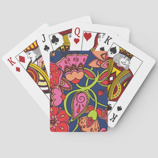 Jeu De Cartes Sweet Neon Floral (dos)